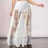 European and American women's summer new dark gothic lace sheer skirt, long skirt, gothic trending buzzword
