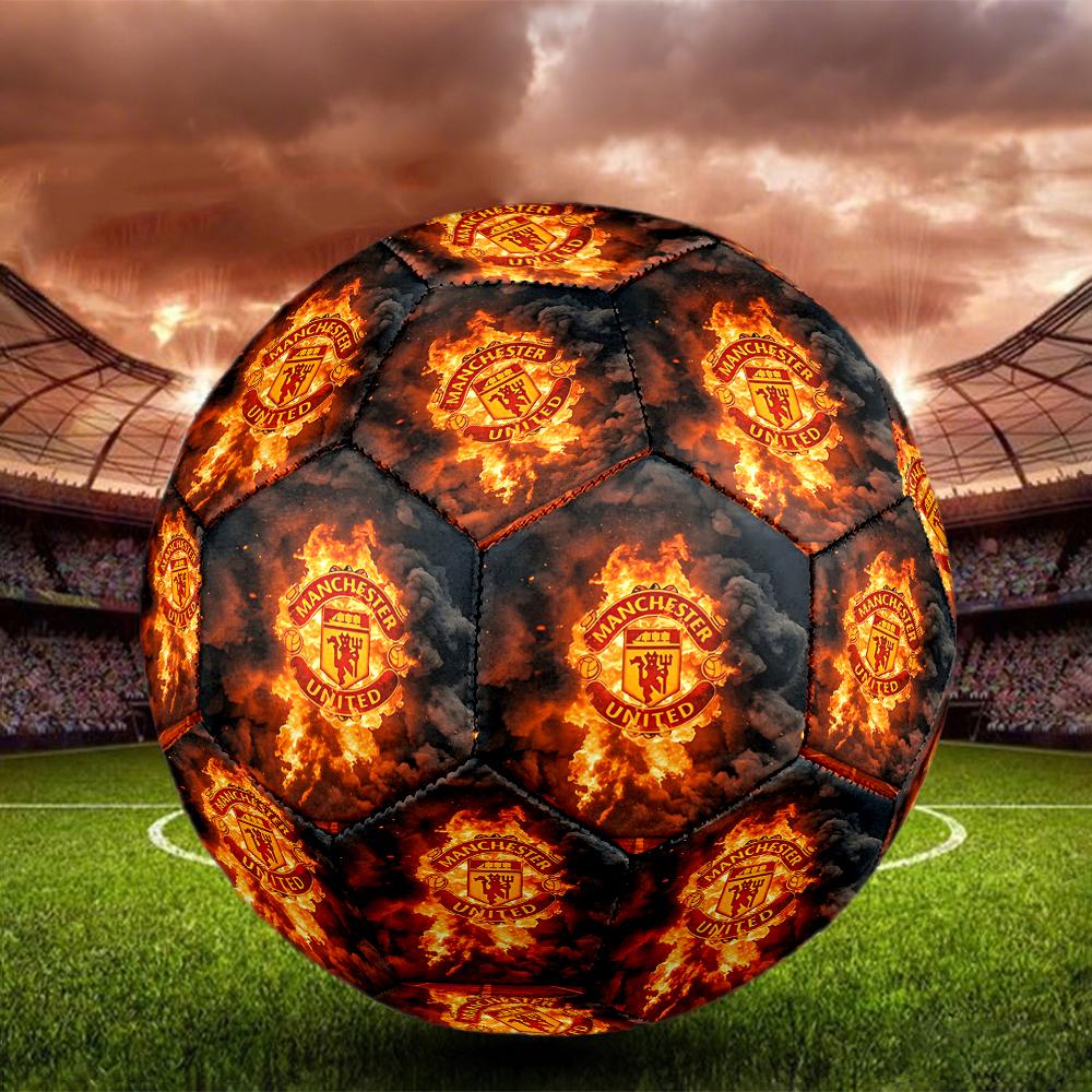 Double Victory Celebration Size 5 PU Material Seamless Wear Resistant Match Training Football Futbol Voetbal Bola 0706a4 Size 5