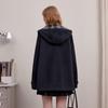 unifree 2025 Autumn College Style Plaid Embroidered Hooded Coat