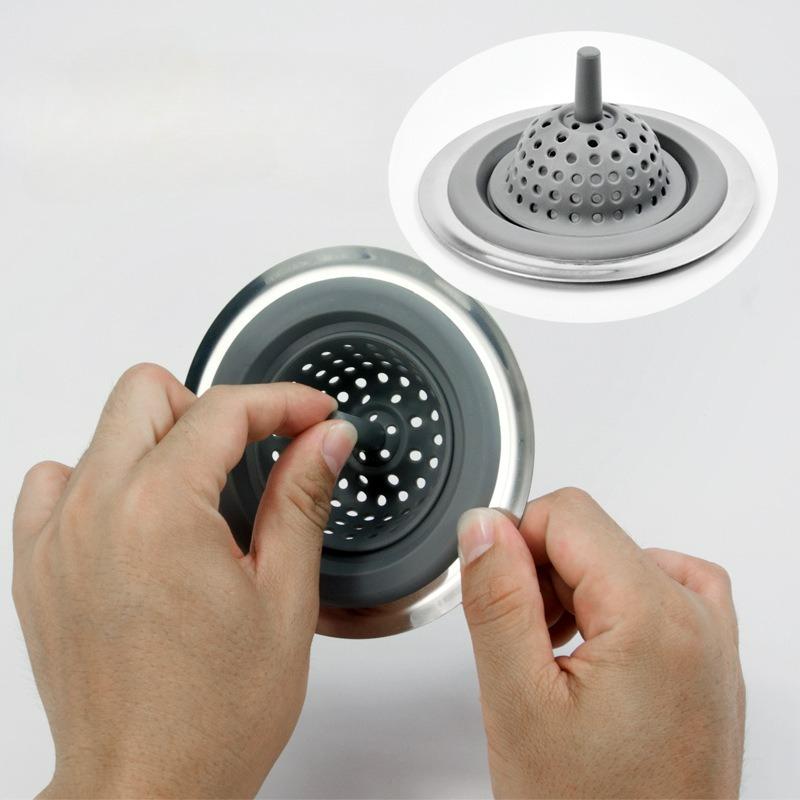 Household sewer sink filter deodorant floor drain anti-blocking water silicone floor drain