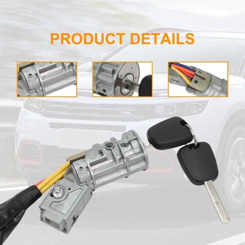 Advanced Car Metal High Sensitivity Ignition Lock Cylinder Starter Switch Quick Response for C2 4162AH 4162AG N0501413