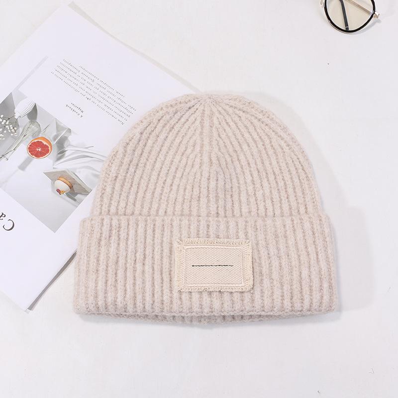 Hats for Women In Autumn and Winter Warm Face Showing Small Wool Hat Big Head Versatile Ear Protection Knitted Hat Student Korean Style Cold Hat Men