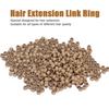 1000pcs Silicone   Links  s Beads Small Comfortable Hair Extension Tool