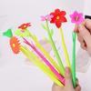 2PCS Cute Plant Flowers Soft Silicone Gel Pen for Writing Office School Supplies Signing Pen