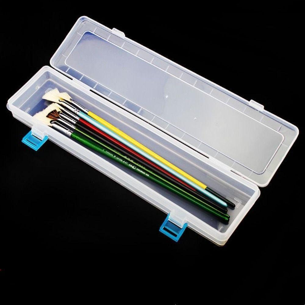 Tool Case Brush Painting Storage Box White Drawing Tools Bin Sewing Drawing