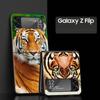 Z Flip 4 Telefon Fall für Samsung Galaxy Z Flip 3 5G ZFlip3 Flip3 zflip Flip4 Schwarz Harte PC Abdeckung Tiger Lion Leopard Shell Coque