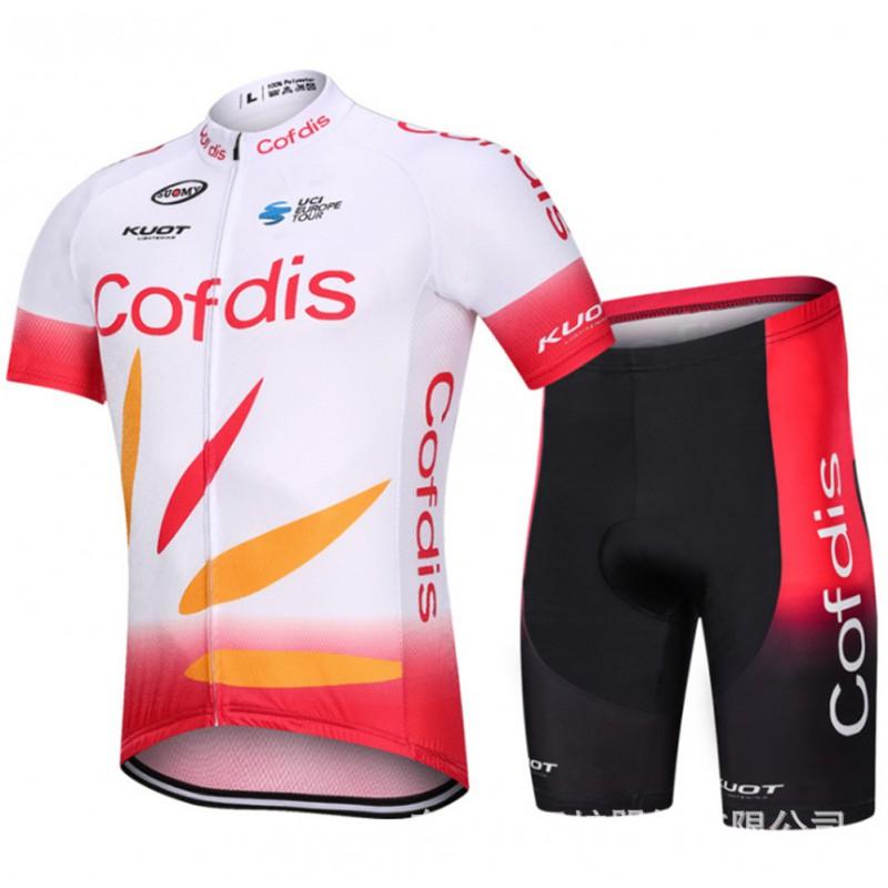 Mens Cycling Jersey Bib Shorts Set Breathable Road Bike Outfit With Gel Pad