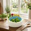 Ceramic Salad Plate Cartoon Fruit Storage Tray Cute Snack Plate  Kitchen