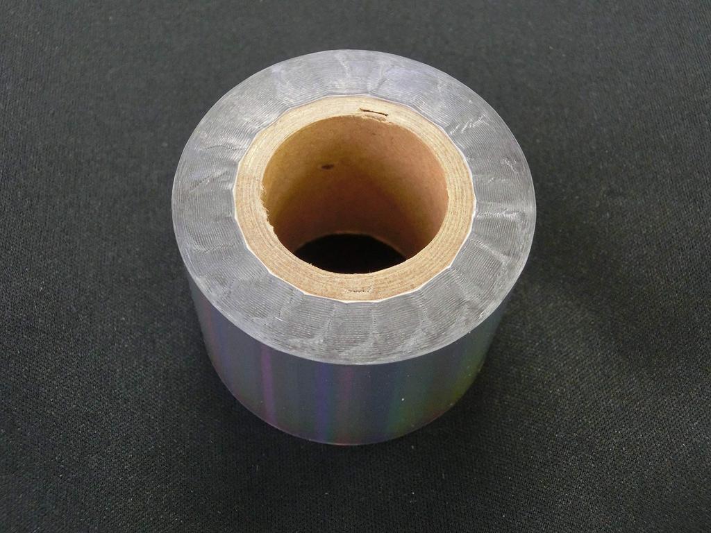 Murata Gold Leaf Gleam Foil Holographic Foil for Foil Stamping Machines Solid Business Paper and 50M "Shining" (Silver, Pattern) [For Cards, Crafts,