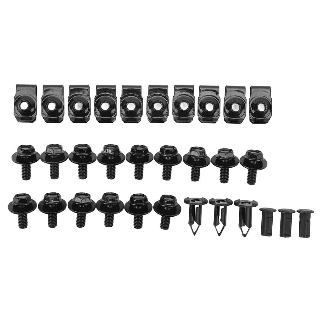 28Pcs Engine Fender Splash Guard Shield Kit Impact Resistant Engine Chassis Splash Guard Clips Kit Replacement for