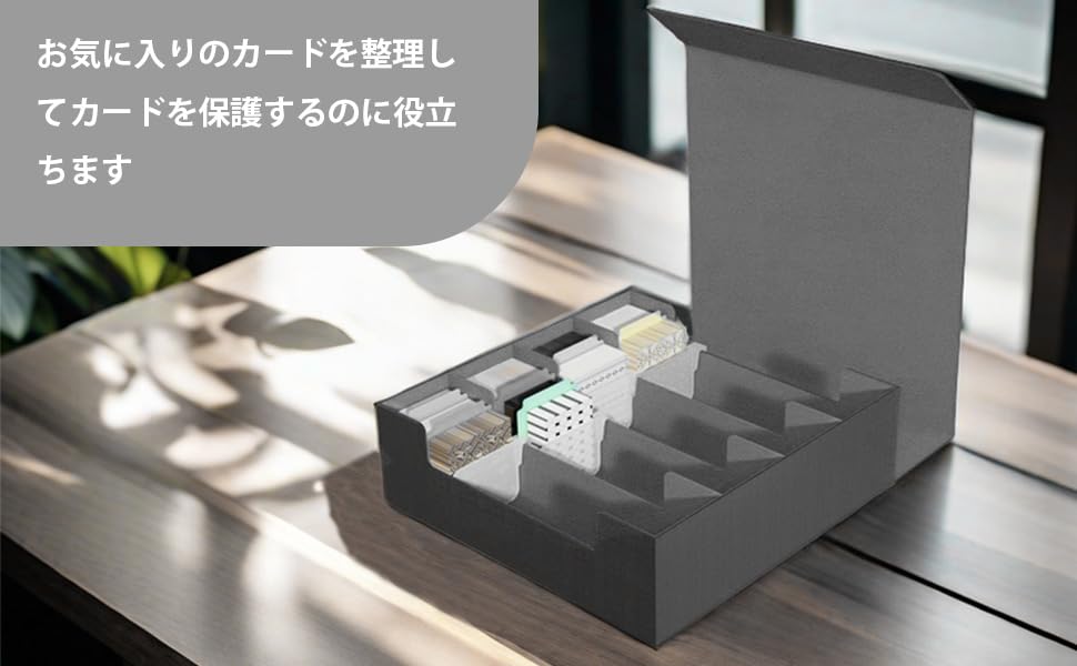 Trekkers PU Leather Card Holds 3000 Cards Vertical Card 4 24 Trekkers Card PU Leather Storage Card Box for Trading Card Deluxe Magnetic Card Standard