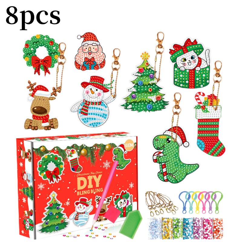 

Алмазная мозаика Рождественский адвент-календарь 24 дня обратного отсчета Слепая коробка Рождественские игрушки Style E