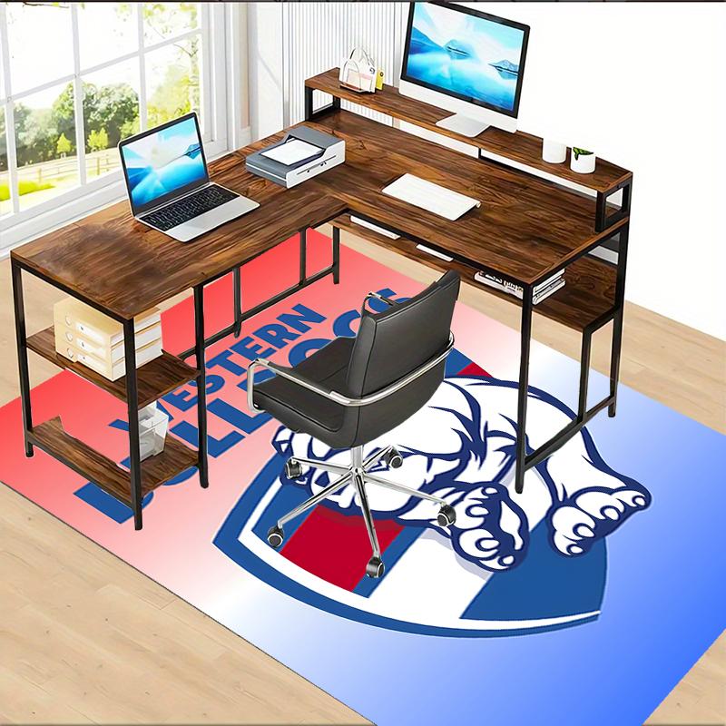 Western Bulldogs Polyester Carpet, Soft Indoor Mat for Office Chair, Living Room, Computer Desk - Decorative Home Office Rug Design