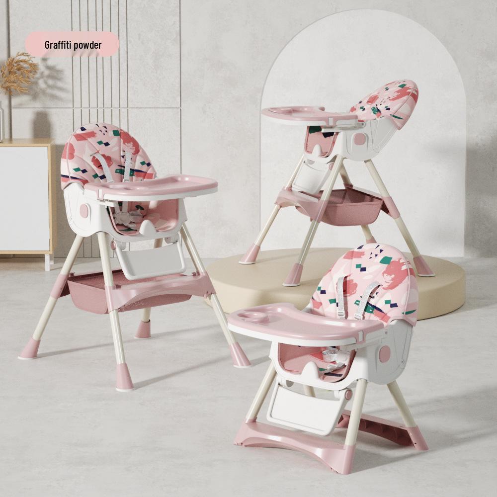 Regulowane Krzesełko dla Dziecka: Krzesełko do karmienia niemowląt i małych dzieci z tacką
