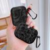 Black Line Print Case For Airpods 3 1 2 Pro Pro2 4 Pro3 Earphone Cases Cover