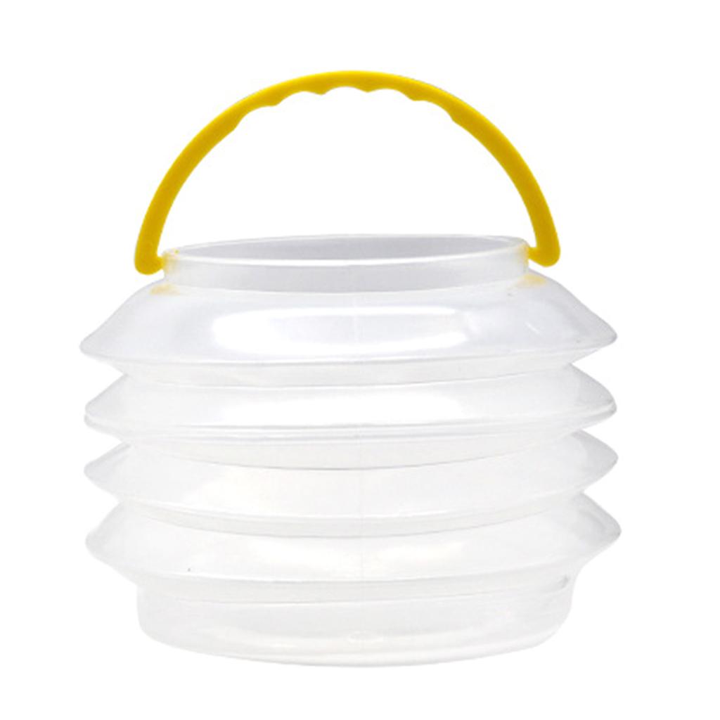 Paint Brush Washer Collapsible Washing Bucket Brush Holder Foldable Transparent Brush Washer for Outdoor Indoor Painting