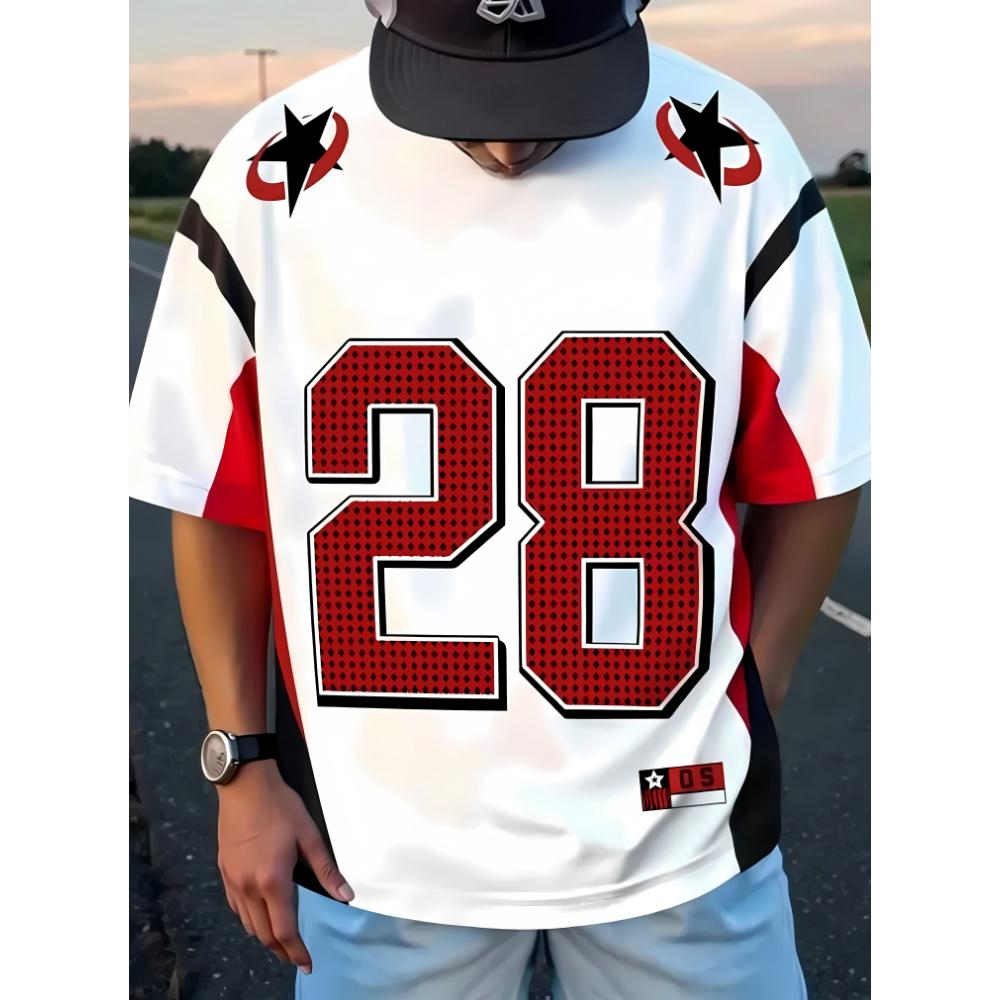 The new men's T-shirt for summer 2025 is casual fashionable comfortable and breathable with 3D digital printing