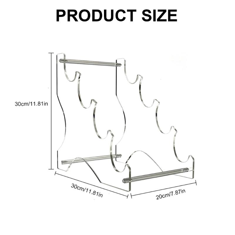 Multiple Layer Swords Display Rack Portable Acrylic Swords Rack 4 Layer Display Stand for Lightsabers Aficionados