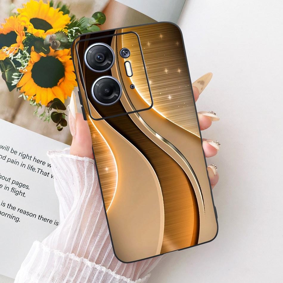 For Infinix Hot 30 5G X6832 Cool Dragon Tiger Pattern Phone Case For Infinix Hot30 5G Black Silicone Soft Cases