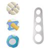 Mesureur de Spaghetti en Acier Inoxydable Mesureur de Pâtes Cuillère Outil de Cuisine Outils Nouilles 4 Trous Mesure Portion Contrôle