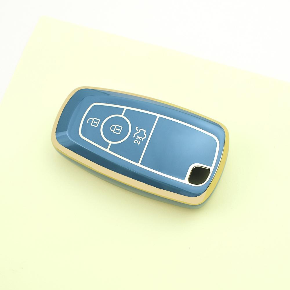 3 Buttons Smart Remote Car Key Keyless Case Cover Shell Fob for Ford Mustang Edge Fusion Explorer F150 F250 F350 Ecosport