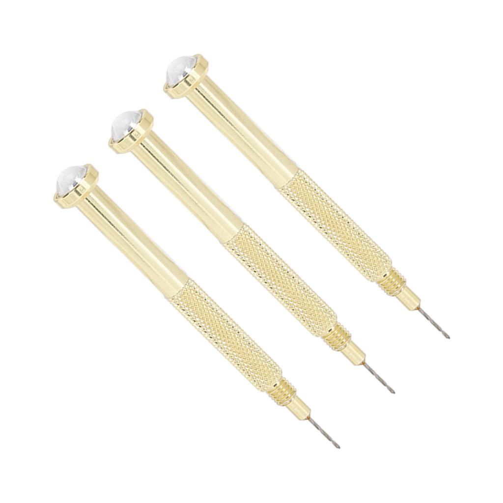 3pcs Nail Art Piercing Tool Accurate Drilling Alloy Manual Nail Piercing Tool for Tips