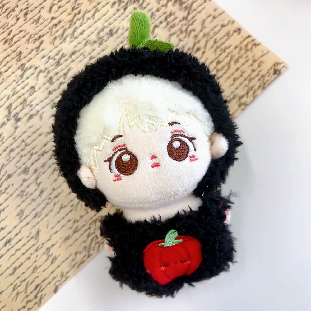 Fluffy Fruit Kigurumi in Plush Kigurumi Otaku Doll Kpopdoll Costume (10cm) Black, Clothes, Accessories, Activities, Mascot, [Used]