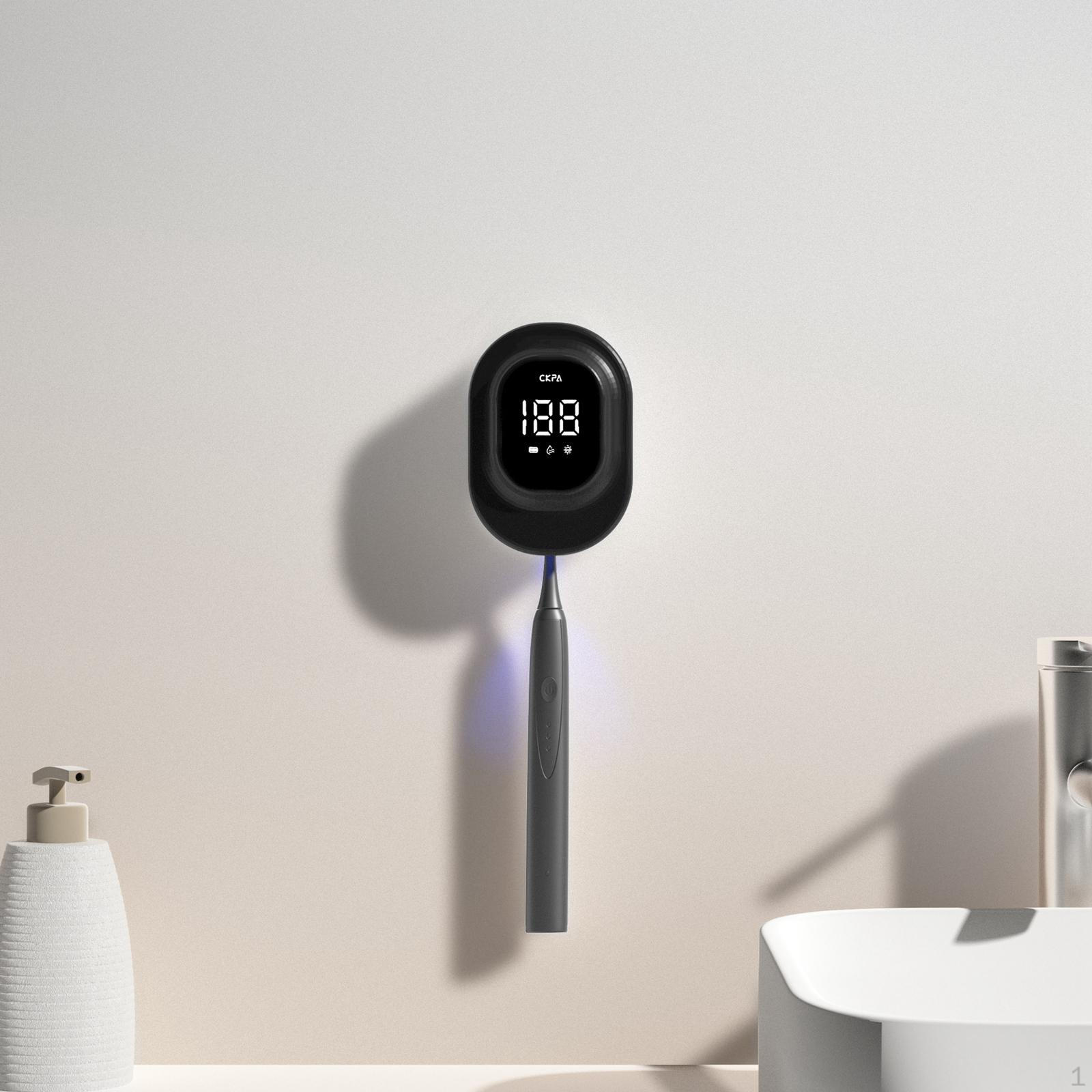 

Чехол для дезинфицирующего средства для зубных щеток с USB-зарядкой и светодиодным экраном, сушилка для чистки, белый чёрный