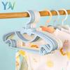 10-50PCS Kids Hangers Baby Clothes Hangers for Drying Child Hanger with Bow Design for Home Use Dry Wet Two Use