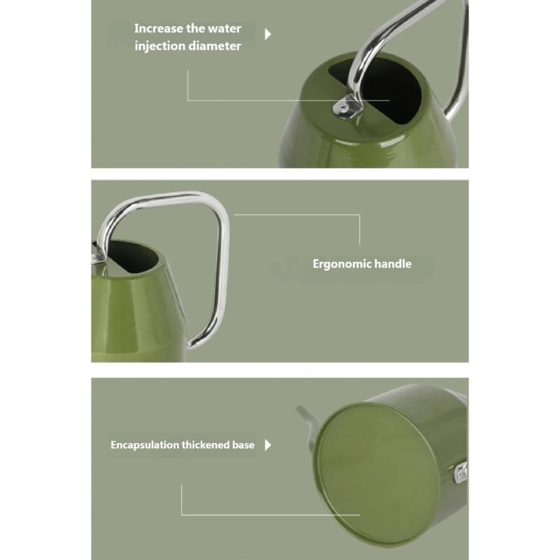 Lightweight Aluminum Watering Can Irrigation Device with Extended Spout for Gentle Watering in Gardens Home and Office Spaces