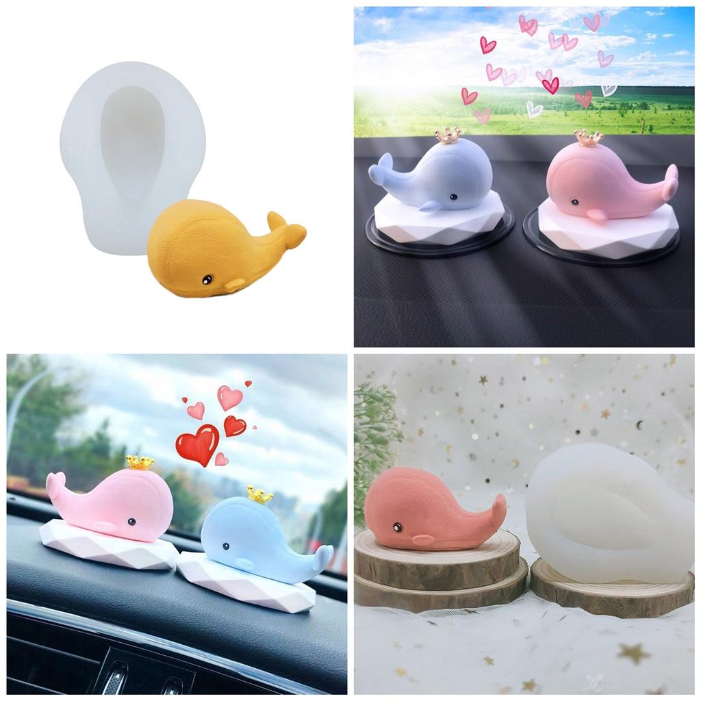 Creative High Temperatures Resistant Silicone Cake Mould Whale Shaped Dessert Baking Mold 3D Ocean Animal Bakeware