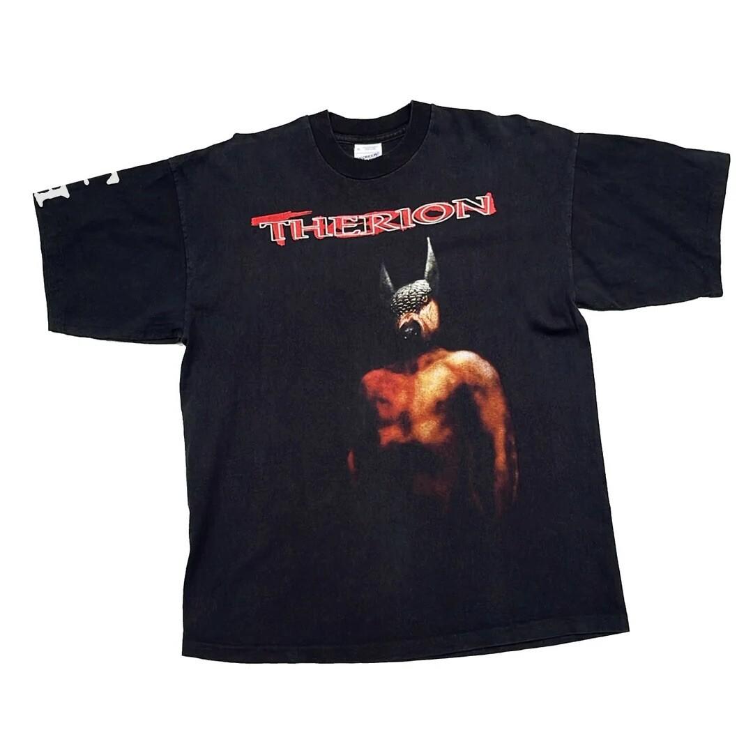 Therion 1996 90s Vintage Theli Band Concert Tour Graphic Single Stitch Unisex T-Shirt XL