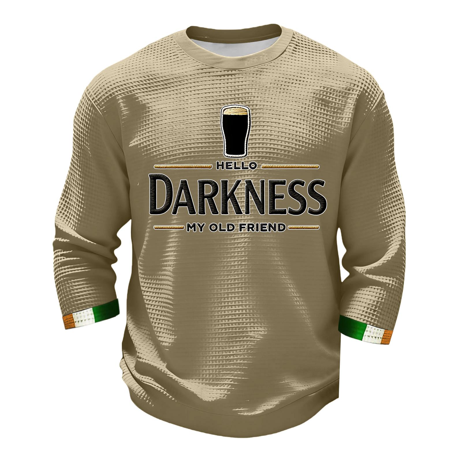 

Men s Fashion Long Sleeve T-Shirt St. Patrick s Day Shirt XL хакі