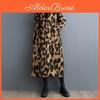 Leopard Loose Casual Vintage Oversized Long Spring Autumn Coat For Women Jacket Clothes Outerwear