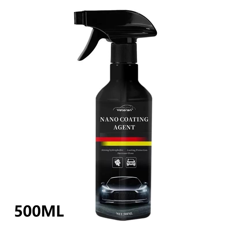 500ML Nano Seramik Kaplama Spreyi, 9H Sertlik Boya Koruma, Susuz Yıkama Cila, Derin Kristal Parlaklık ve Çizik Giderici, Araç Detaylandırma İçin