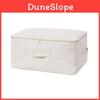 Sac de rangement en coton et lin pour vêtements et literie avec grande capacité pour un usage domestique et de voyage