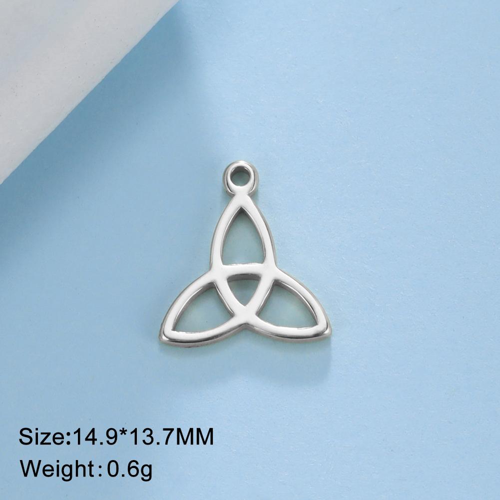 

Teamer 5pcs Witch Knot Charm Vintage Knot Amulet Stainless Steel Charms for Bracelet Jewelry Making Accessories Wholesale