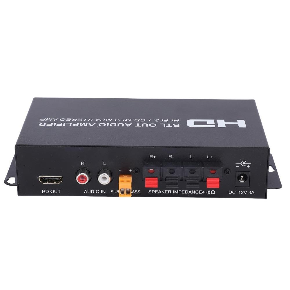 Independent Treble/Bass/Volume EQ Stereo Power Amplifier Audio Amplifier System  Car Use