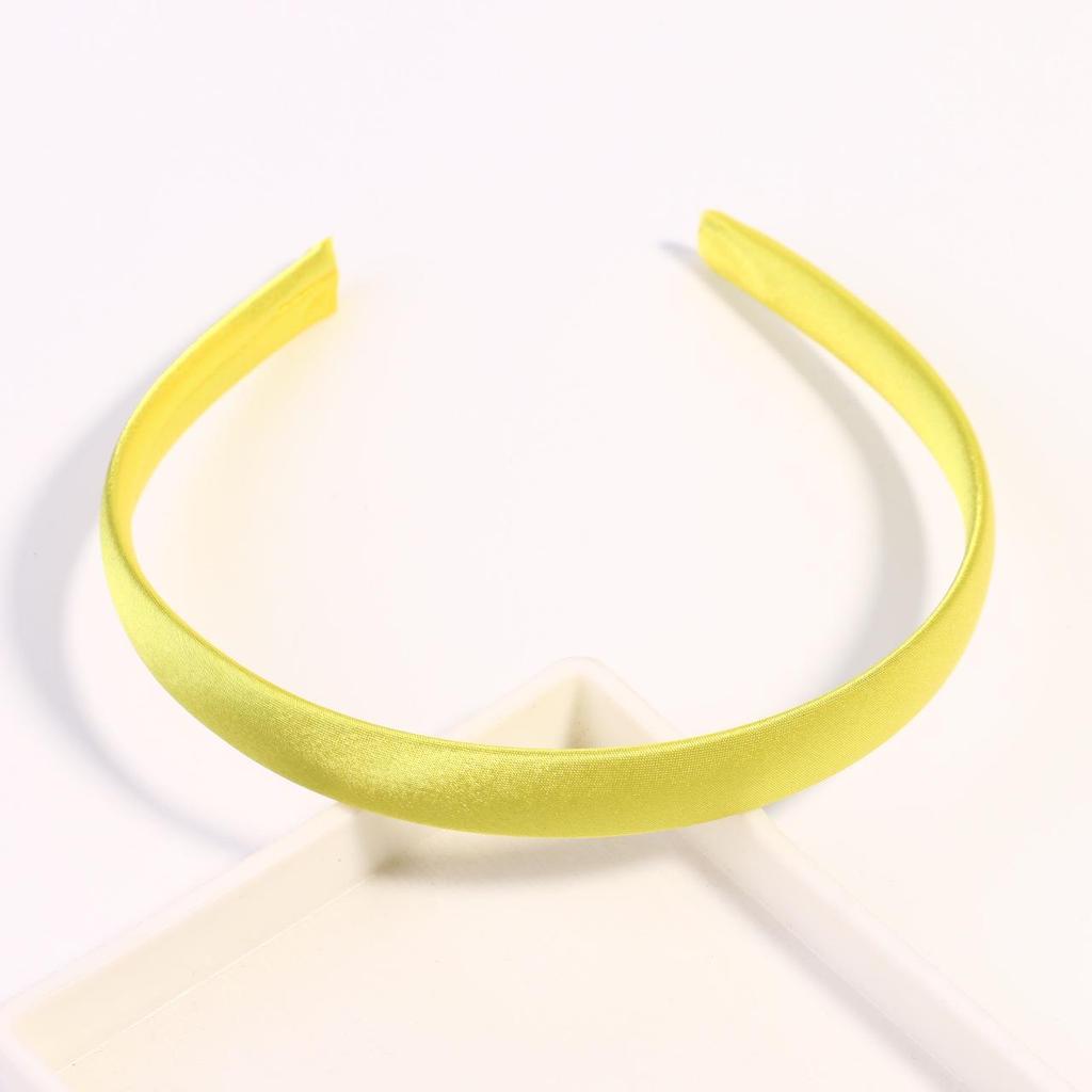 1.5CM Candy Color Satin-Fabric Wrapped Plastic Headband - DIY Hair Accessory