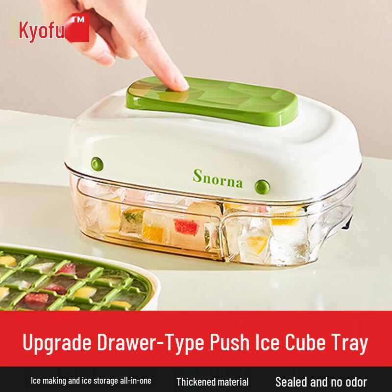 Drawer-Style Ice Cube Tray Food-Grade Material