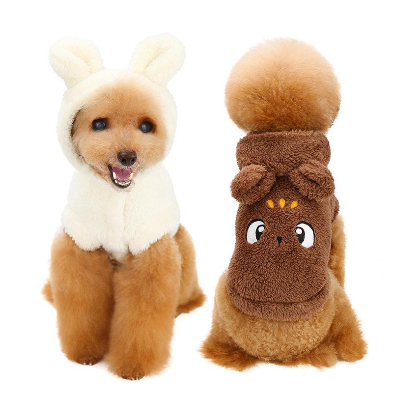Kelina pet fleece new teddy French fighting dog clothes dog transformation clothes embroidered dog clothes