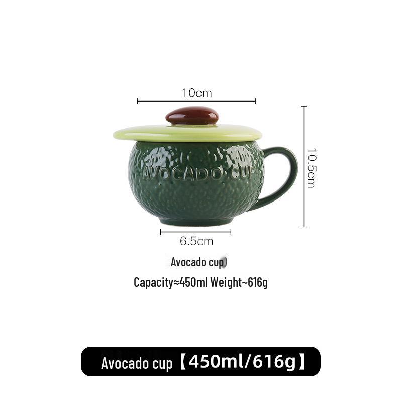 Chic Pumpkin Ceramic Mug with Lid & Spoon - Trendy, High-Value Breakfast Cup for Women
