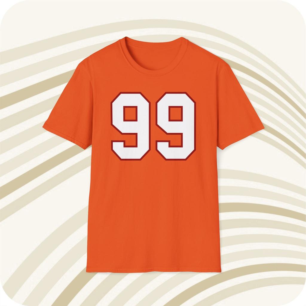 Warren Sapp Tampa Bay Buccaneers Retro-Trikot T-Shirt - Vorder- und Rückseite bedruckt