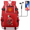 Large Capacity Schoolbag with Shoulder Strap; Student Three-piece Pencil Case Set