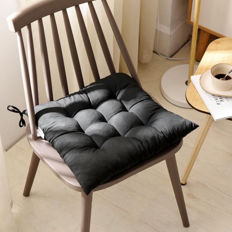 Thickened Solid Color Cushion Students Office Chair Pad Soft Computer Seat Pads Tatami Living Room Square Stool Cushions Mats