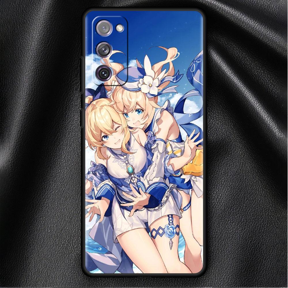 Hülle für Samsung Galaxy S20 FE S22 Ultra S21 Plus Luxus-Softphone-Hülle S10 S9 S8 S10e S7 Silikon Funda Mädchen Genshin Impact