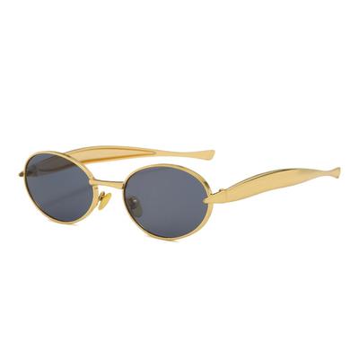 Fashion UV400 Protection Women Sunglasses Casual Retro Black Shades Metal Driving Glasses for Women