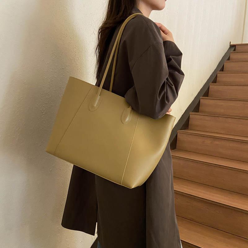 New Large-capacity Commuter Tote Bag Handbag Fashionable Versatile Soft Surface Shoulder Bag Women's Bag