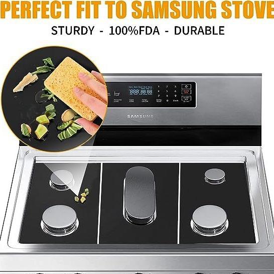 3Pcs/set Household anti-scalding stove pad Kitchen gas pad Teflon gas stove protection pad Anti-oil and anti-fouling gas pad