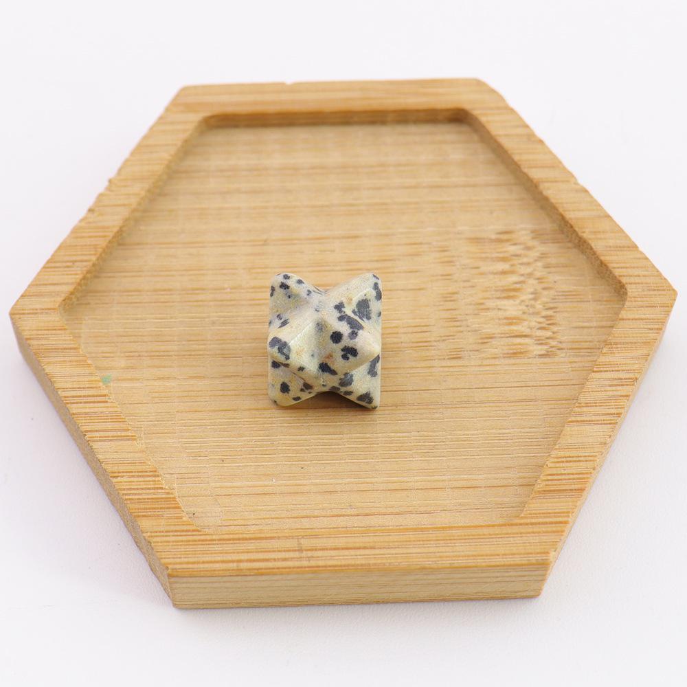 Crystal Merkaba Star Ornament - 13mm Hexagram Design